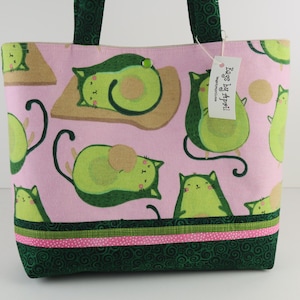 Bolso de hombro AvoCATo Toast para amantes de los gatos, bolso de mano con aguacate