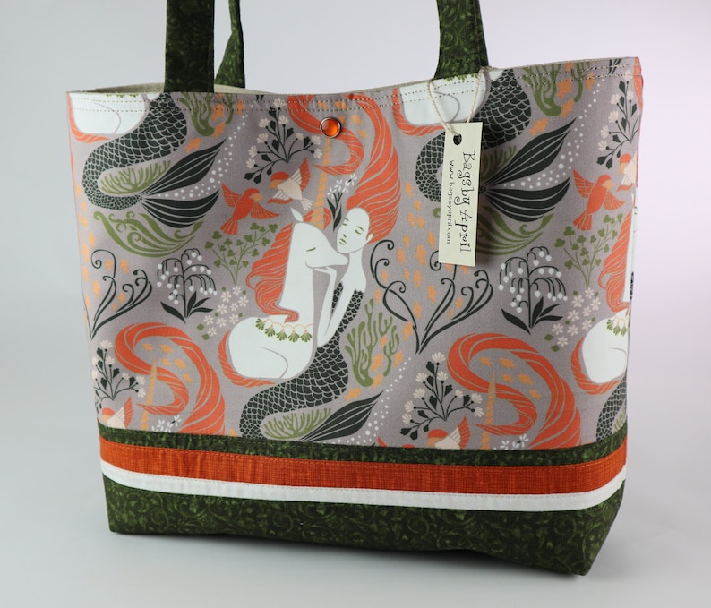 Mermaid Shoulder Bag Purse Unicorn handbag tote Orange