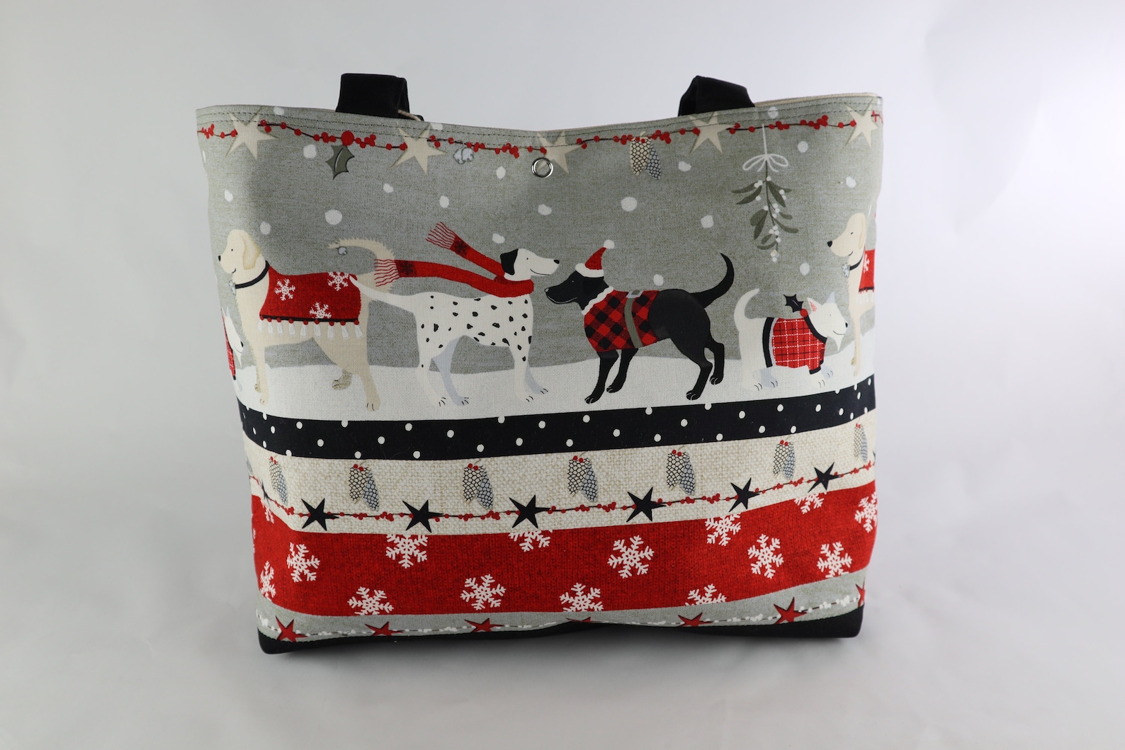 Holiday Dogs Shoulder Bag Christmas Gift purse Snowflake tote Etsy