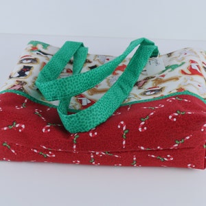 KFBE Women's Christmas Gingerbread Tote Bag - Double-Sided Printed Shoulder Bag, Medium - View #5
