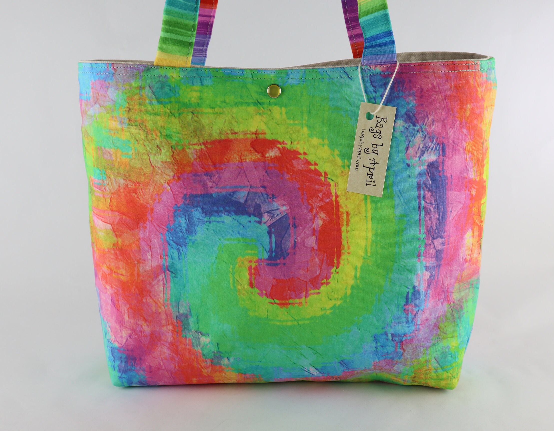 Tie Dye Shoulder Bag purse Rainbow Swirl Handbag Bohemian Tote Etsy