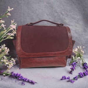 Damenhandtasche, Umhängetasche, Umhängetasche, handgefertigte Tasche, Kunstleder, Geschenkidee für Frauen