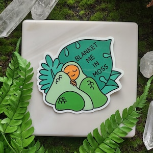Blanket Me In Moss Sticker