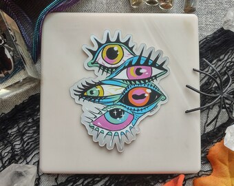 All Seeing Eye Holographic Sticker