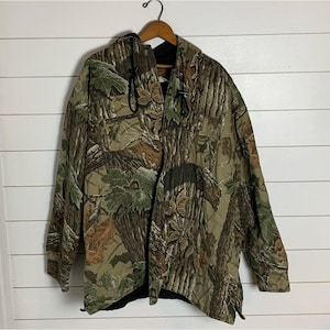 DUXBAK RealTree Hardwood Camo Outdoor Hunting Hood Jacket Coat Insulated Mens XL