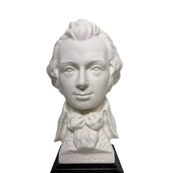 Limited Edition Goebel Mozart Bust - Porcelain Sculpture - Classical Music Collectible