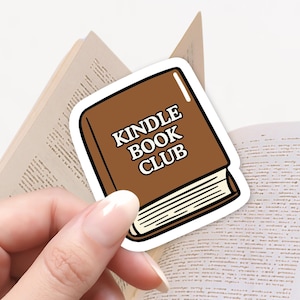 Kindle Buchklub Aufkleber | Bookish Aufkleber für Kindles, Laptops & Wasserflaschen | Nettes Geschenk für Buchliebhaber, Leser, E-Reader Benutzer