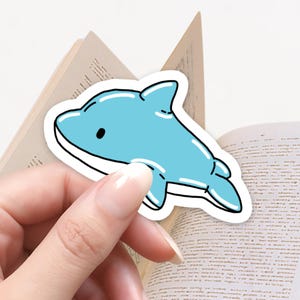 Floatie de piscine de dauphin mignon autocollant | Sticker animal de plage d'été | Sticker dauphin pour bouteille d'eau Journal pour ordinateur portable Scrapbooking