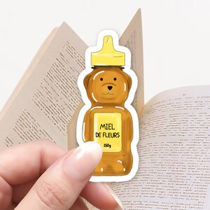 Honig Bär Aufkleber, Kindle Aufkleber, Bücherliebe, E-Reader, Süßes Cafe, Buch-Liebhaber-Geschenk, süße Aufkleber