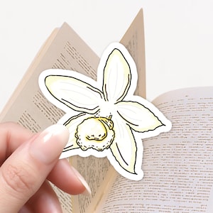 Adesivo Orchidea Fiore Tropicale, Adesivo Kindle, Adesivo Libresco, E-Reader, Lettura, Regalo per gli amanti dei libri, Adesivi carini, Adesivo per laptop