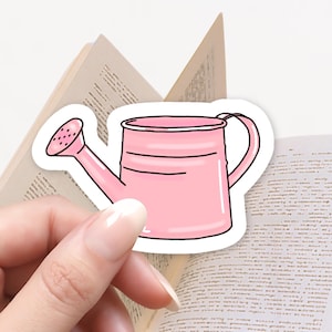 Sticker rose pour arrosoir Cottagecore | Esthétique de jardin vintage | Décoration florale pour journaux et scrapbooking