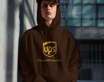 Sudadera con capucha UPS: polar unisex de peso medio - Mezcla de algodón suave