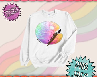 Confía en tu potencial PNG / Archivo de sublimación / Paleta de pintura disco JPEG / Descarga digital / Archivo de camiseta / Arte original png / Archivo de sublimación de artista