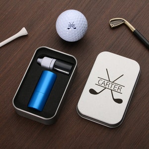 Benutzerdefinierte Golfball Stempel Kit, personalisierte Golfball Marker, Vatertagsgeschenk, Geschenk für Golfer, anpassbare Box, Weihnachtsgeschenk