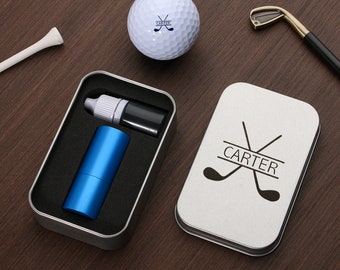 Benutzerdefinierte Golfball Stempel Kit, personalisierte Golfball Marker, Vatertagsgeschenk, Geschenk für Golfer, anpassbare Box, Weihnachtsgeschenk