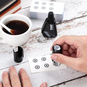 Benutzerdefinierte Mini-Treuekartenstempel, benutzerdefinierte Mini-Logo-Stempel, benutzerdefinierter Miniselbstfarbstempel, Kaffeekartenstempel, benutzerdefinierter Ministempel