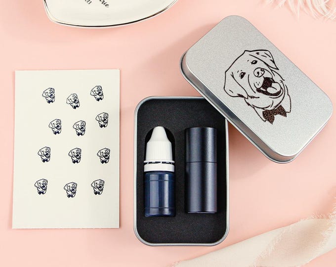 Customized Pet Face Golf Stamps, Pet Golf Ball Stamp, Dog Golf Ball Stamp, Custom Ball Marker, Personalized Pet Face Stamp, Gift for Golfer