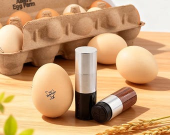 Personalized Egg Stamp Kit/ Custom Chicken Egg Stamp For Farm Fresh Eggs, 12mm Mini Stamp, Gift For Homesteaders, Anniversary Gifts