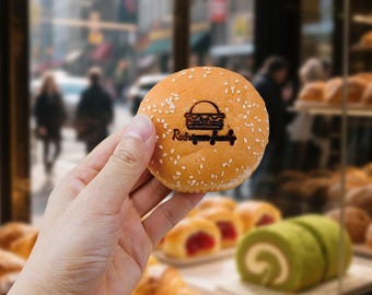 Bread Branding Iron, Custom Food Branding Iron, Bun Branding Iron, Hamburger Branding Iron, Custom Branding Iron for Baked Goods