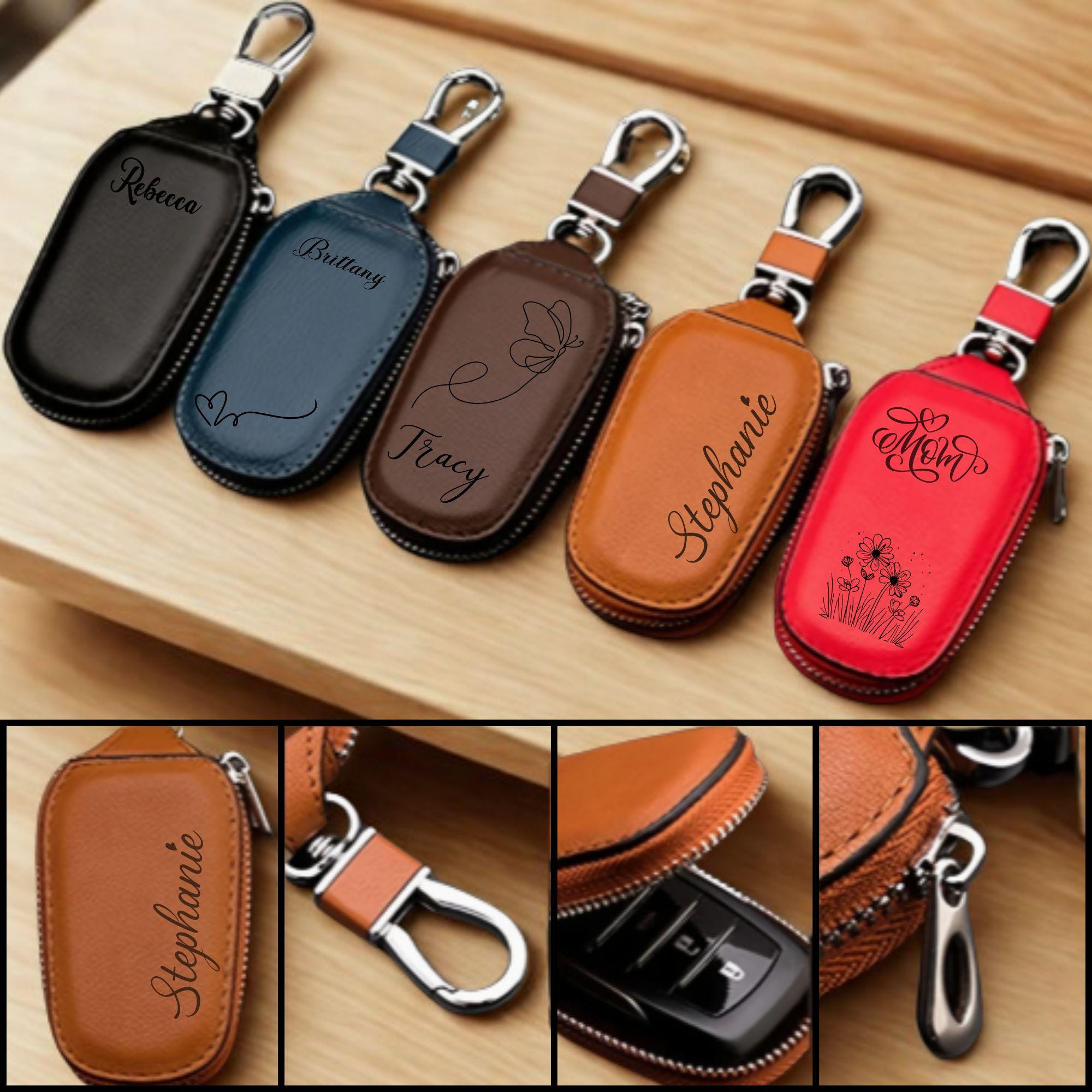 Key Fob Custom Shell Custom Key Fob Holder Keychain Car Key Case for Remote Cover Engraved ...