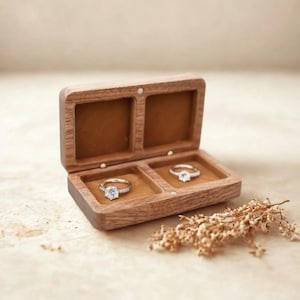Custom Wooden Ring Box Proposal Engagement Ring Box for Wedding Keepsake Ring Box Jewelry Box Anniversary Ring Holder Jewelry Box for Her