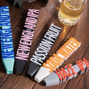 Custom Tap Handle 3D Printed Bar Tap Beer Pump Handle Corporate Event Decor Gift for Bar Owner Gift for Dad Father of the Bride Gift