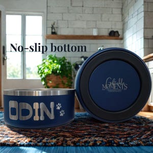 Personalized Dog Bowl Engraved Pet Bowl Stainless Steel Dog Dish Custom Cat Bowl New Puppy Gift Personalized Pet Feeding Bowl Dog Lover Gift image 8