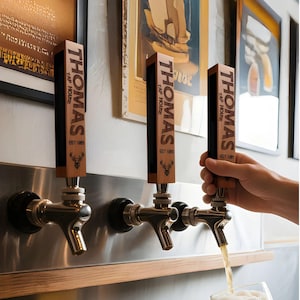 Custom Engraved Beer Tap Handle for Restaurant Bar Accessory for Dad Personalized Gift for Husband Man Cave Decor for New Home Gift for Him