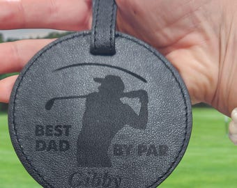 Golf Tee Holder for Bag Golf Gift for Men Retirement Gift for Dad Custom Gift for Father of Bride Personalized Golf Gift for Client Golf Tag
