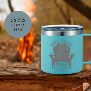 Custom Insulated Mug Thermal Travel Mug for Family Custom Wedding Gift for Housewarming Client Gift Idea for Newlywed Couple Gift for Him Teal