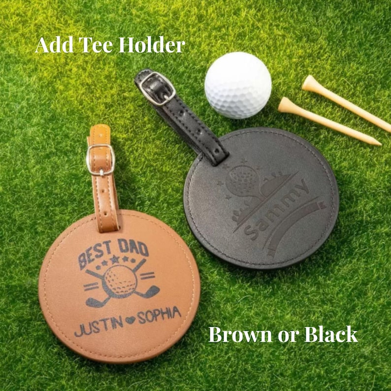 Personalized Leather Golf Yardage Book Cover Golf Tournament Gift for Golfer Custom Golf Accessory for Dad Client Gift for Lady Golfer image 9