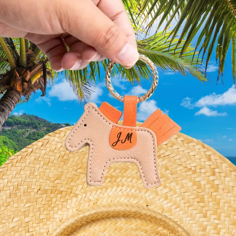 Clip magnétique pour chapeau de cow-boy de voyage pour sac Aimant personnalisé pour chapeau pour sac à main Accessoire gravé pour femme Clip pour sac de golf Horse-Orange
