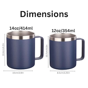 Custom Insulated Mug Thermal Travel Mug for Family Custom Wedding Gift for Housewarming Client Gift Idea for Newlywed Couple Gift for Him imagem 7