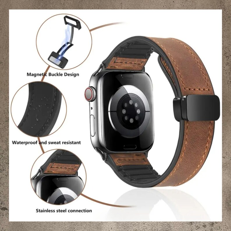 Groomsmen gift set with black engraved smartwatch bands