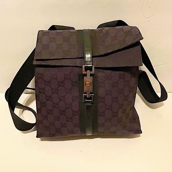 Authentic Vintage Gucci Monogram GG Jackie Backpac