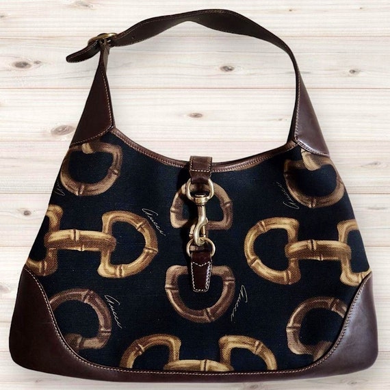 Authentic Vintage Gucci Horsebit Motif Jackie Sho… - image 1