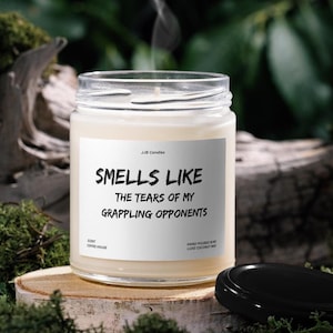 Funny Jiu Jitsu Gift, Tears of My Grappling Opponent Candle, BJJ For Men and Women, MMA Gift for Boyfriend, Regalos de Jiu Jitsu Brazileno