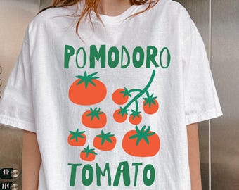 Tomato Graphic T-Shirt: Comfort Colors Unisex Cotton Tee