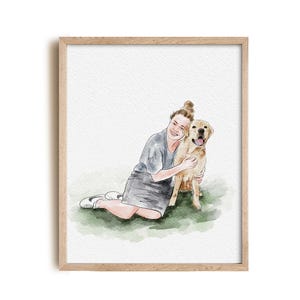 personalized dog mom gifts, custom gifts for dog owner, Pet drawings from photos, hand-painted portraits, custom cat memorial from photo