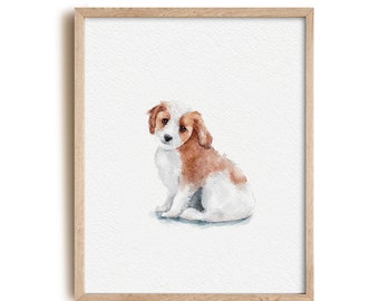 Mini ritratto di animale domestico ad acquerello personalizzato, regalo commemorativo per animali domestici, regali per gli amanti dei cani, ritratto di cane ad acquerello, dipinto di cane minuscolo/in miniatura