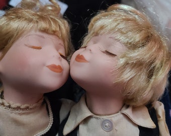 boy and girl porcelain dolls