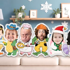 Custom Human Pillow,Personalized Photo DIY Humanoid Cushion,Funny Pillow,Photo Shaped Pillow,Funny Birthday Gift for Friends,Christmas Gifts