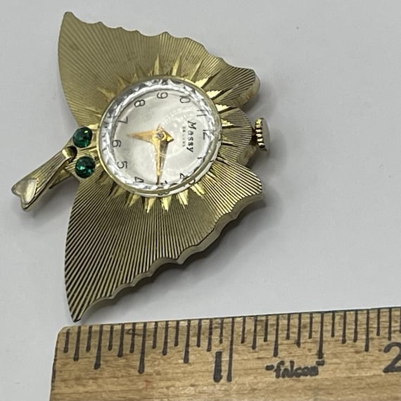 Vintage Butterfly Shape Watch MCM Pendant Swiss Wind Up Massy De Luxe 2” w Works Amazon.com: JewelryWe Music Note Butterfly Pocket Watch  main image 4
