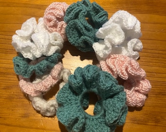 Homemade Crochet Scrunchies