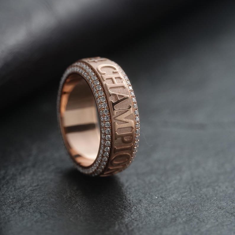 Custom Signet Ring , Ring With Name, Engraved Ring, Personalized ...