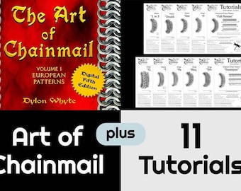 Chainmail/Bundle/Tutorials/Books/Dylon Whyte/The Art of Chain Mail/Chainmaille (Craft Books/How to Books/DIY Crafts/DIY Books/Instructions)