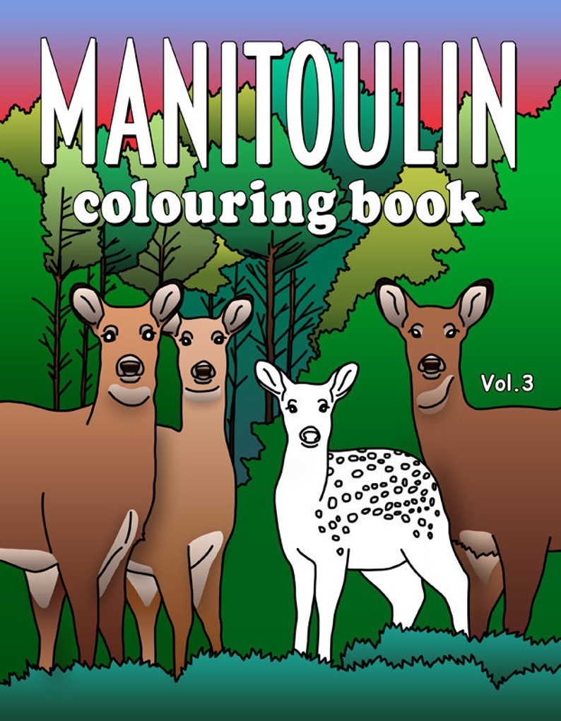 Manitoulin Colouring Vol. 3 eBook Coloring Books, Coloring Pages, Adult Coloring Books, Adult Coloring Pages, Coloring Books for Adults image 1