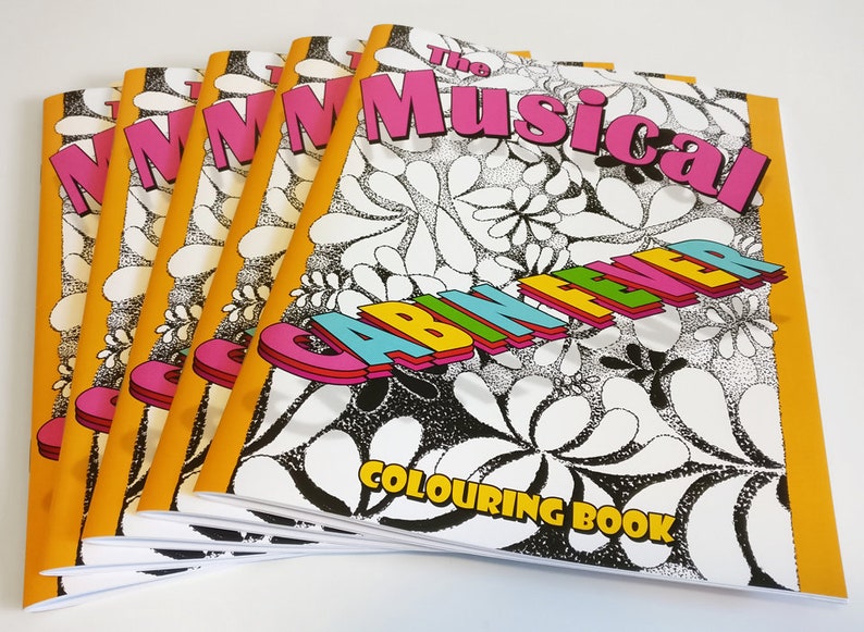 Musical Cabin Fever Colouring Book Coloring Books/Coloring Pages/Adult Coloring Books/Coloring Books for Adults, Relaxing/Gifts/Music Art image 1