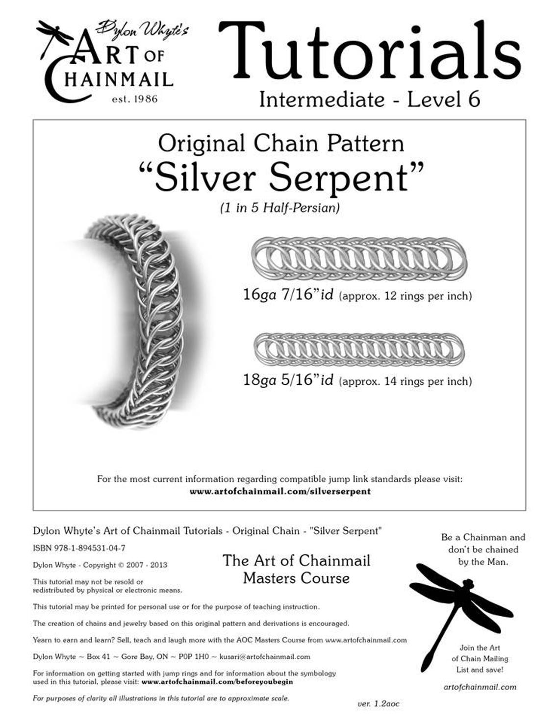 Silver Serpent/chainmail/tutorials/dylon Whyte/art of Chain Mail ...
