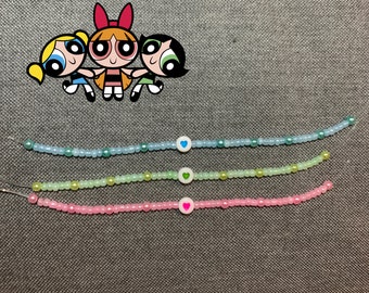 Op Powerpuff Girls geïnspireerde armband